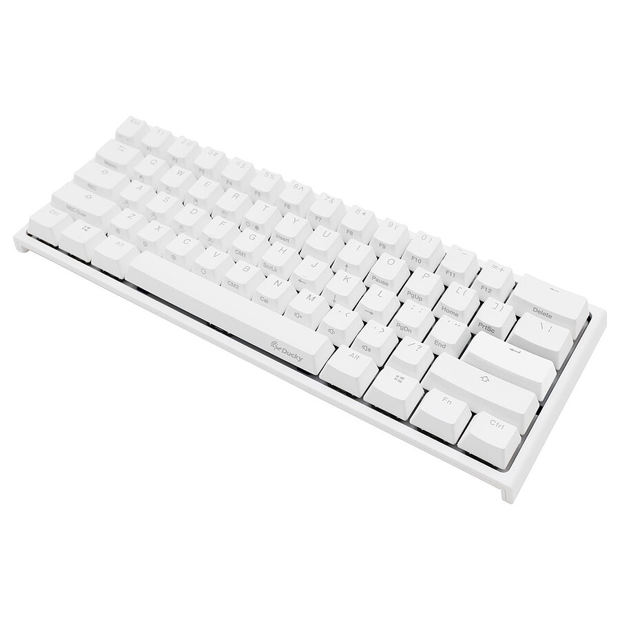 Ducky Channel One 2 Mini RGB - Blanc - Cherry MX Noir