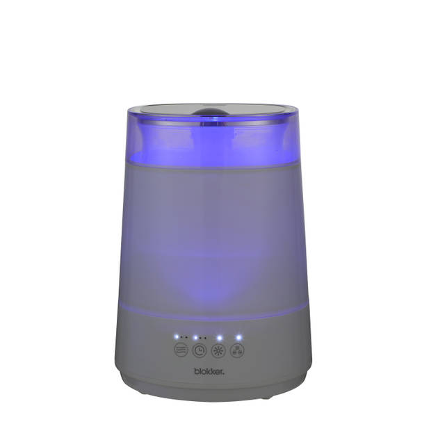 Blokker luchtbevochtiger BL-45001 wit - geschikt voor aroma's - 3 standen - 7 lichtopties - humidifier