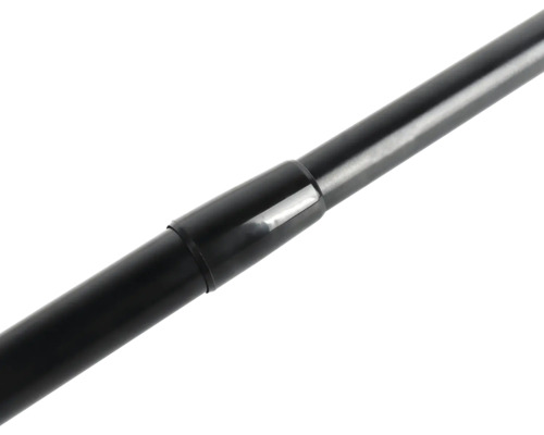 MSV douchegordijnstang 70-120 cm roestvrij staal zwart 143600