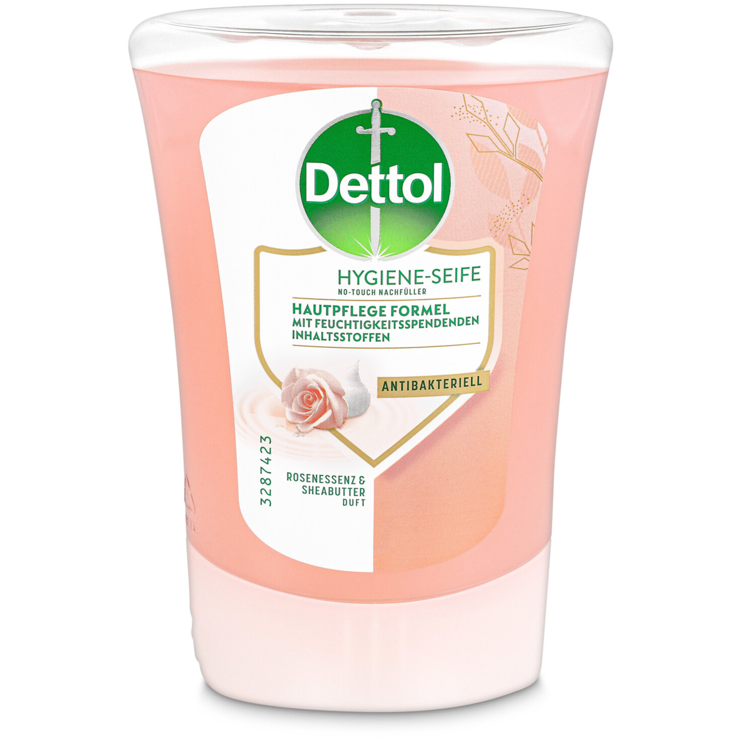 Dettol No-Touch Automatischer Seifenspender Nachfüller Sheabutter & Rosenessenz 250 ml