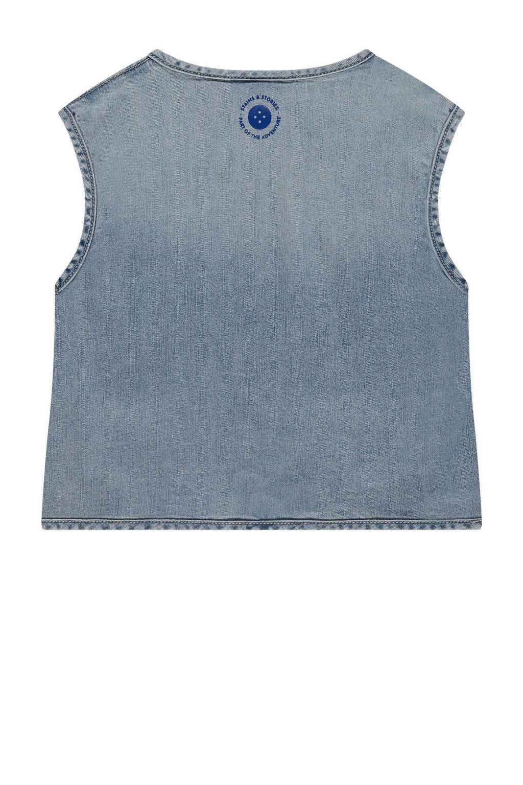 Stains&Stories gilet blauw