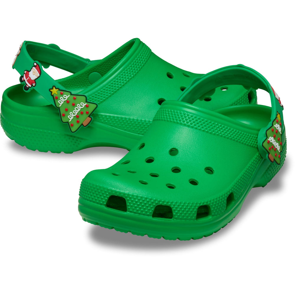 Køb Crocs Grass Green Classic Holiday Icons Lights