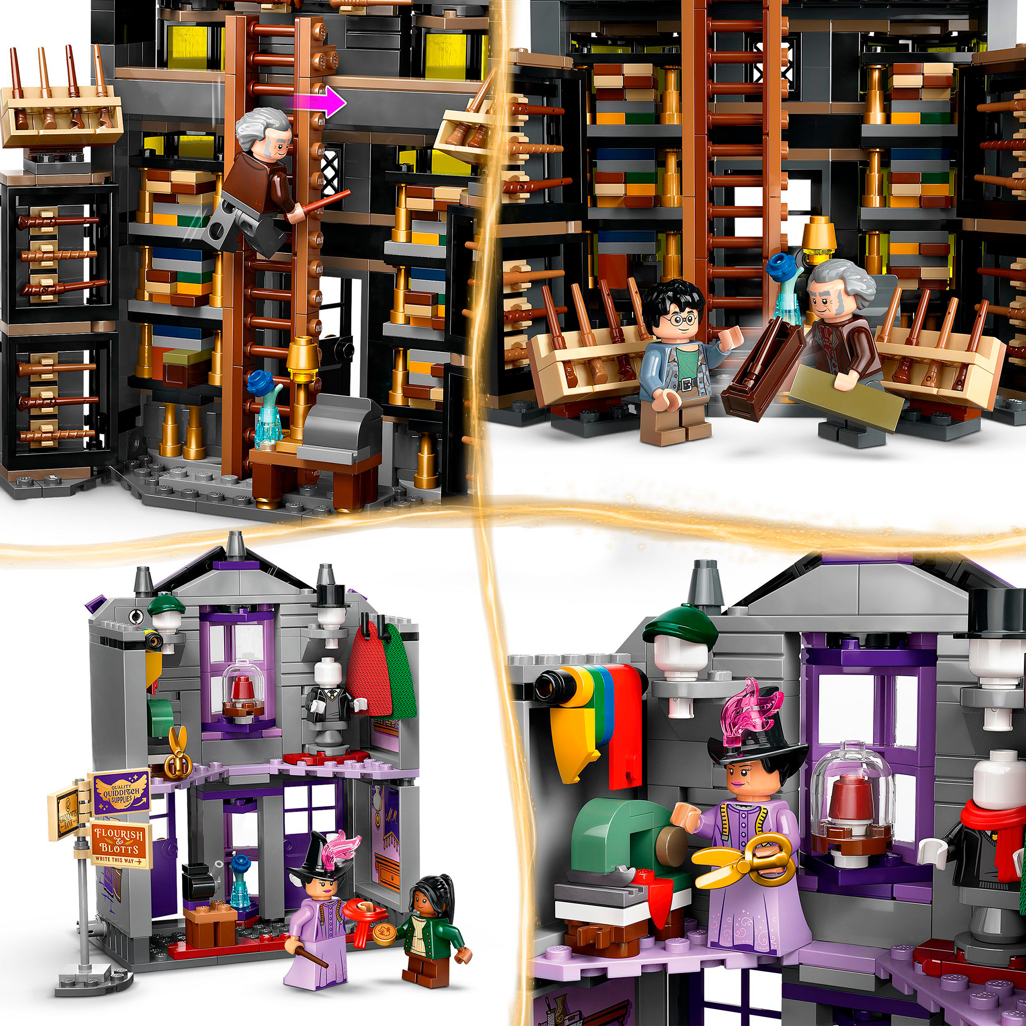 LEGO Konstruktionsspielzeug Harry Potter Ollivanders & Madam Malkins Anzüge