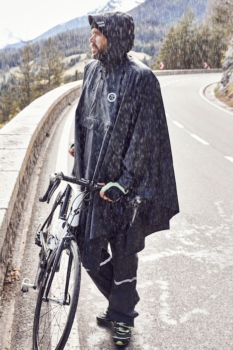 JAY-PI Regen-Poncho, Bikewear, wasserdicht, Kapuze