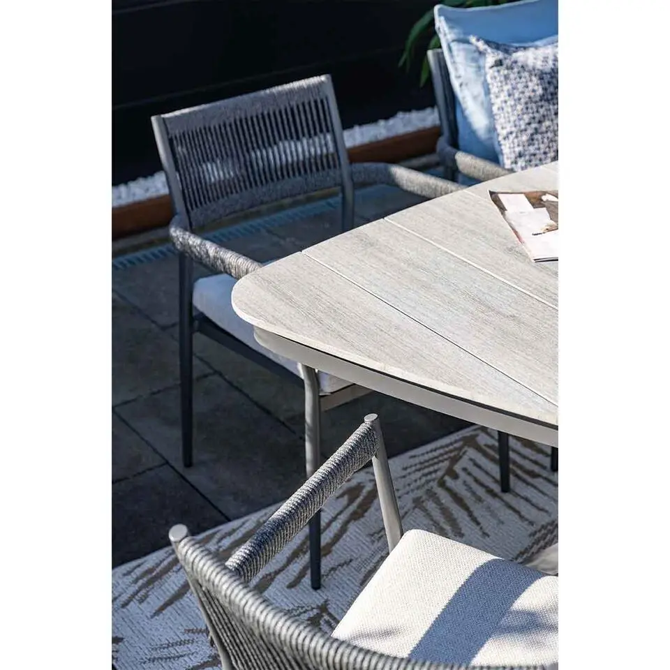 Barcelona dining fauteuil - c. black - dark grey - valley sand