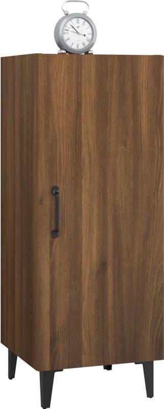 vidaXL - Dressoir - Bruin - Bewerkt Hout - 34,5x34x90 cm