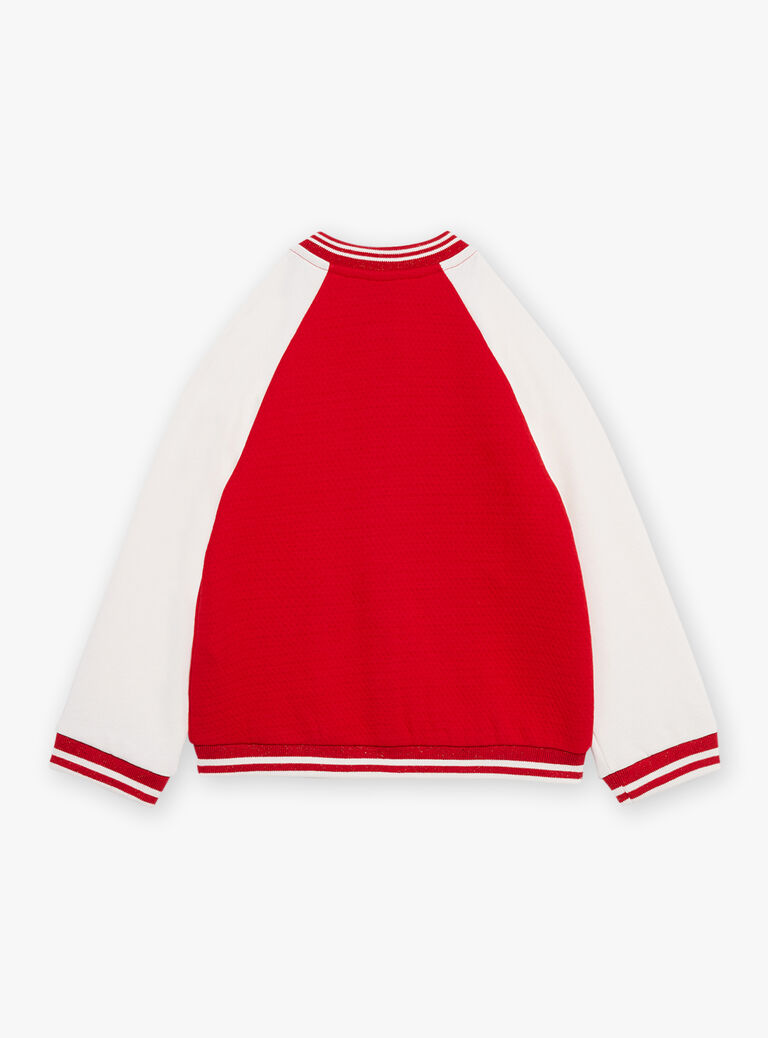 Teddy rouge et blanc en tubic