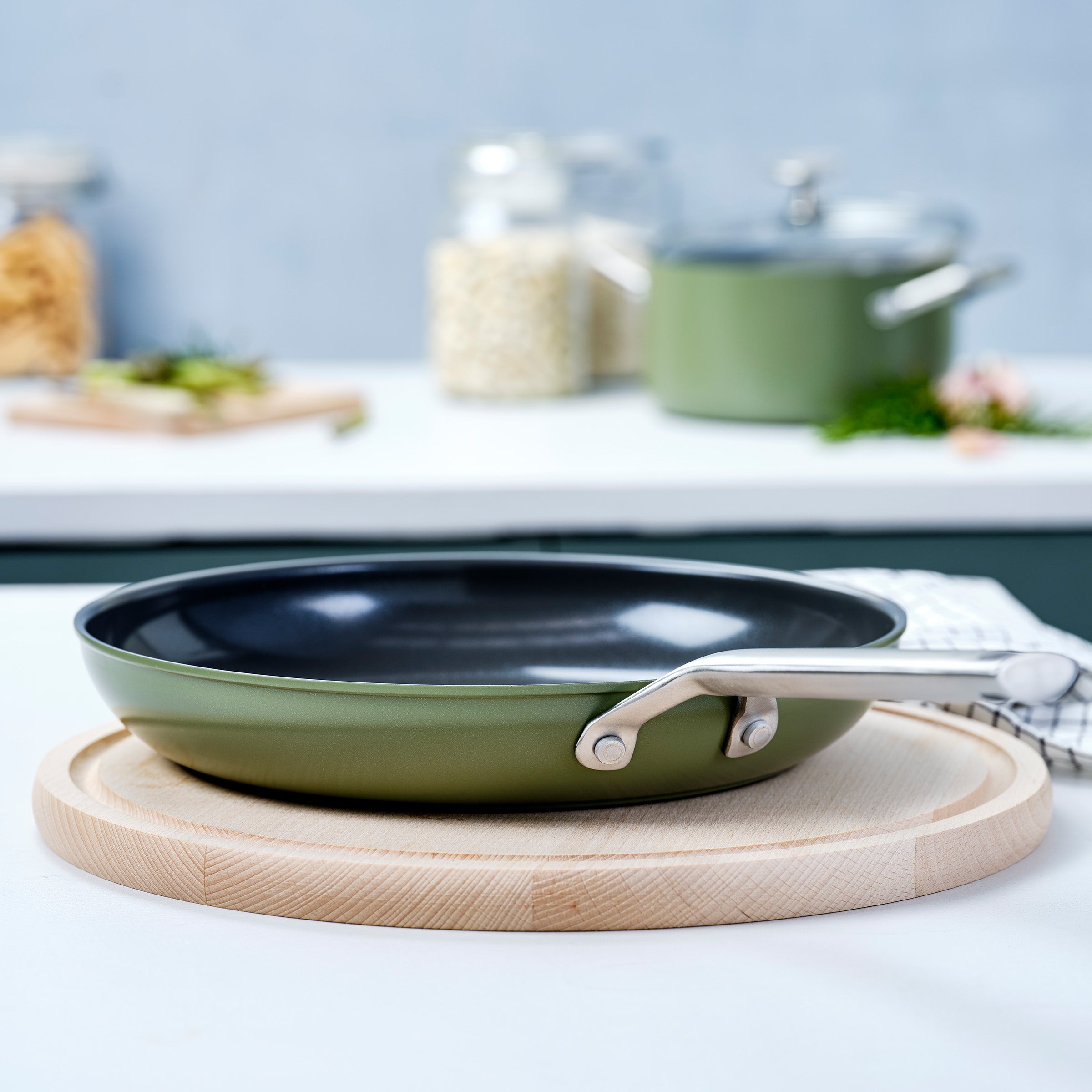 Sublime koekenpan Olive Green 28 cm