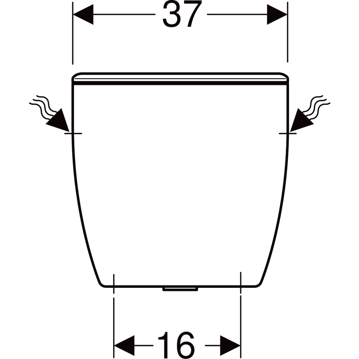 Geberit Bastia reservoir wit