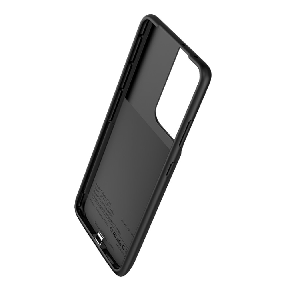 Samsung Galaxy S21 Ultra 5G Backpack Akku Case (4700mAh) Schutzhülle - Schwarz