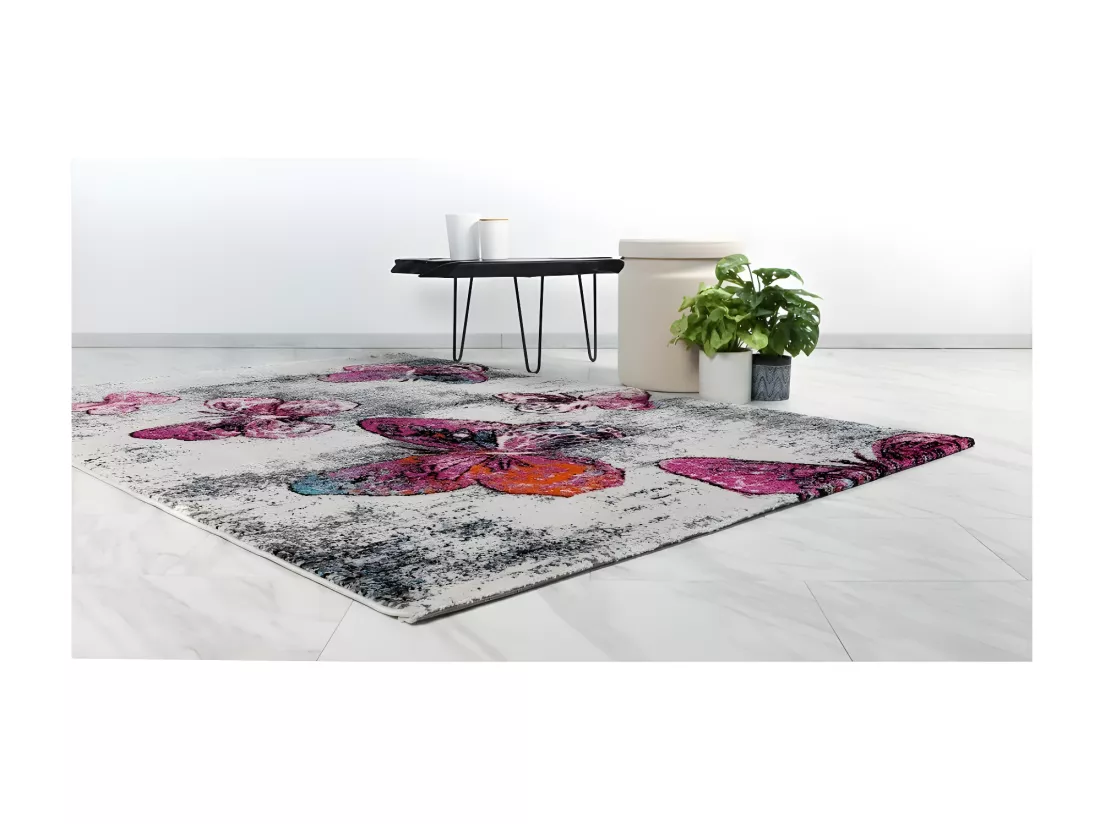 Tapis 170x120cm, design F804E coloris multicolore - Confort et élégance pour votre intérieur