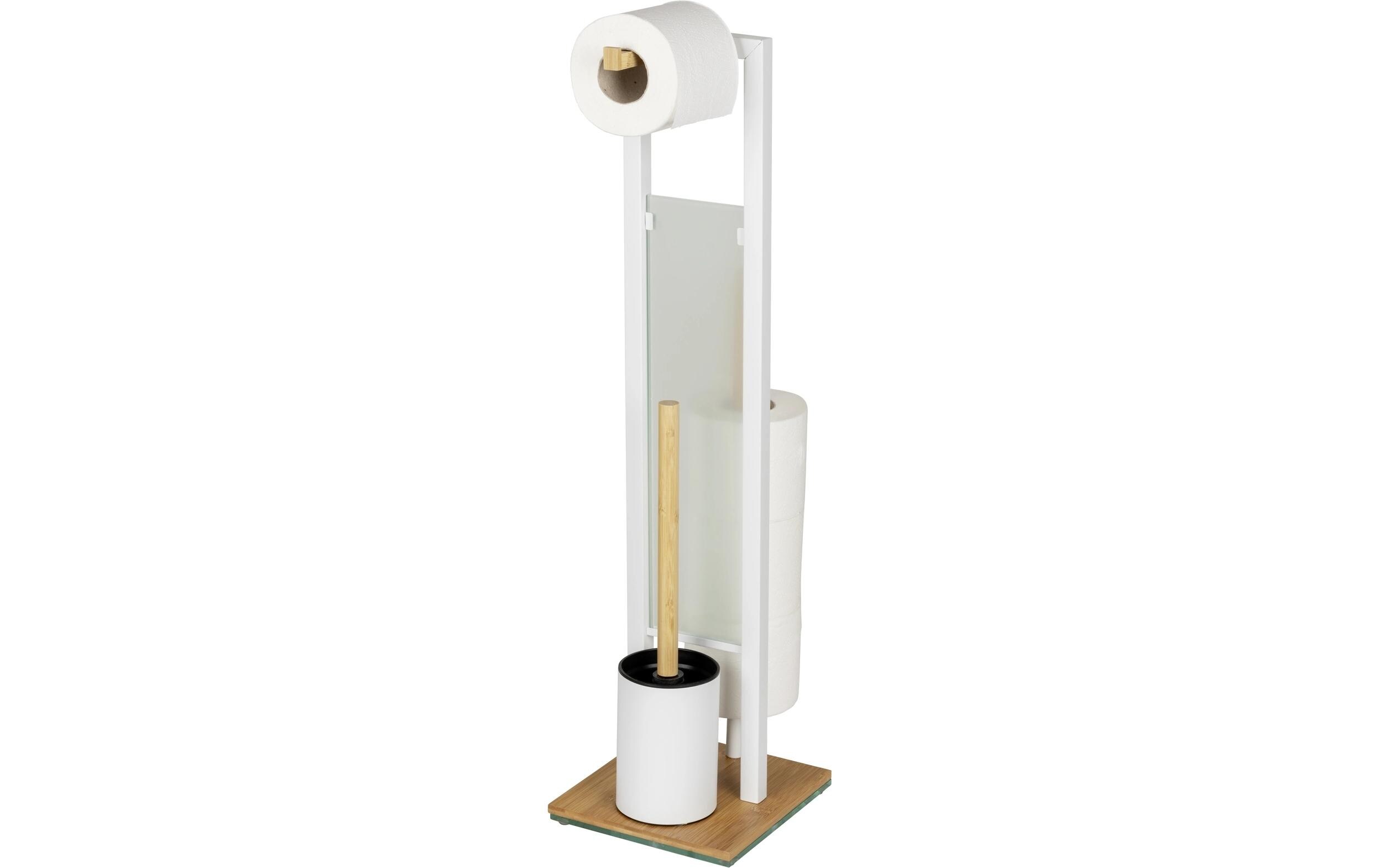 Toilettengarnitur Rivalta Braun/WeissWC-Garnitur