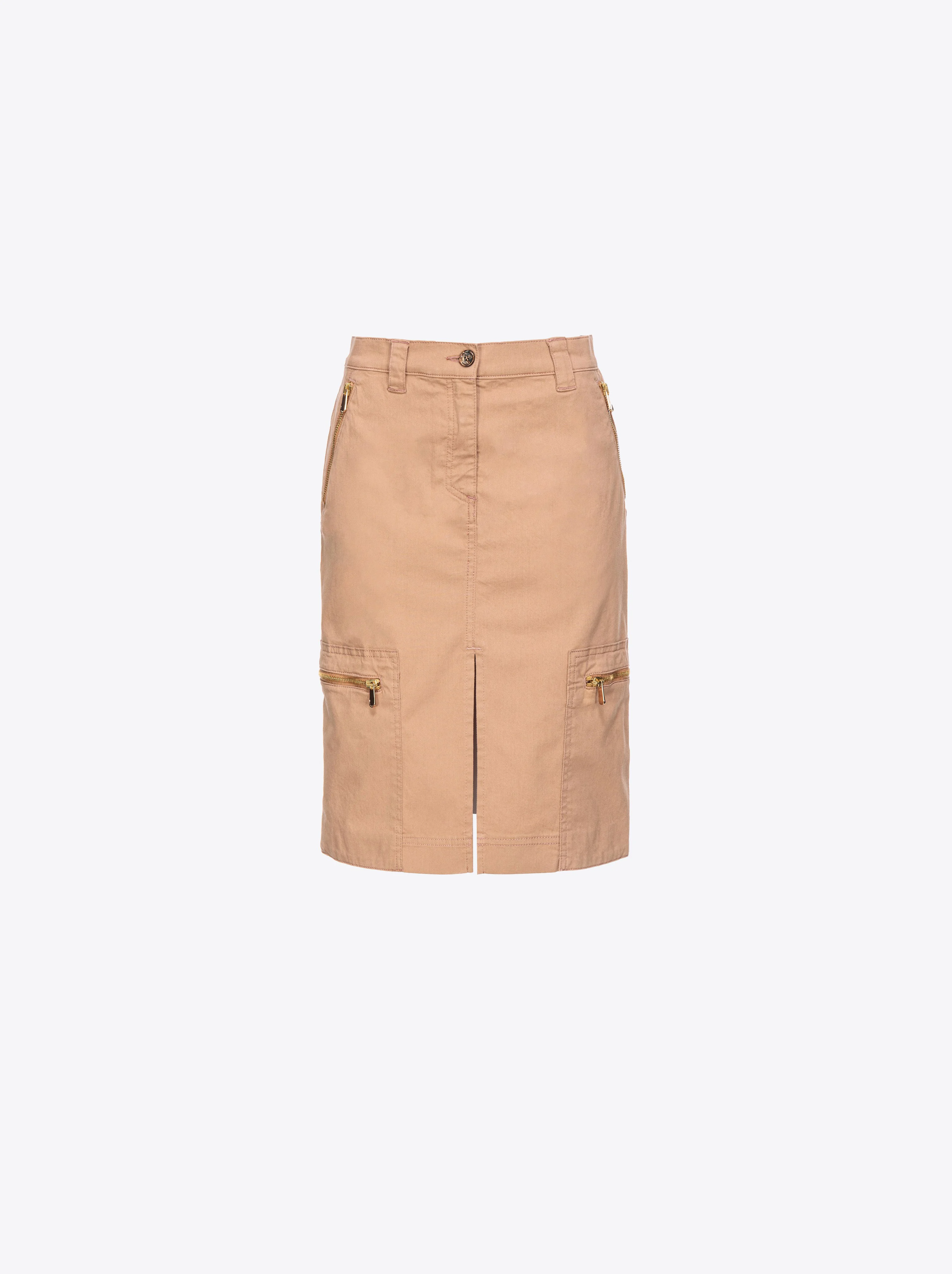 Jupe mi-longue | Beige