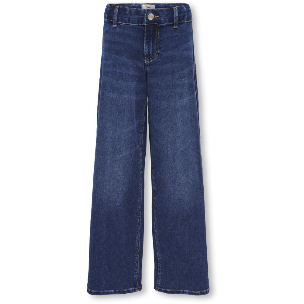 Køb kids ONLY Dark Blue Denim Sylvie Clean Wide Leg Denim Jeans Noos