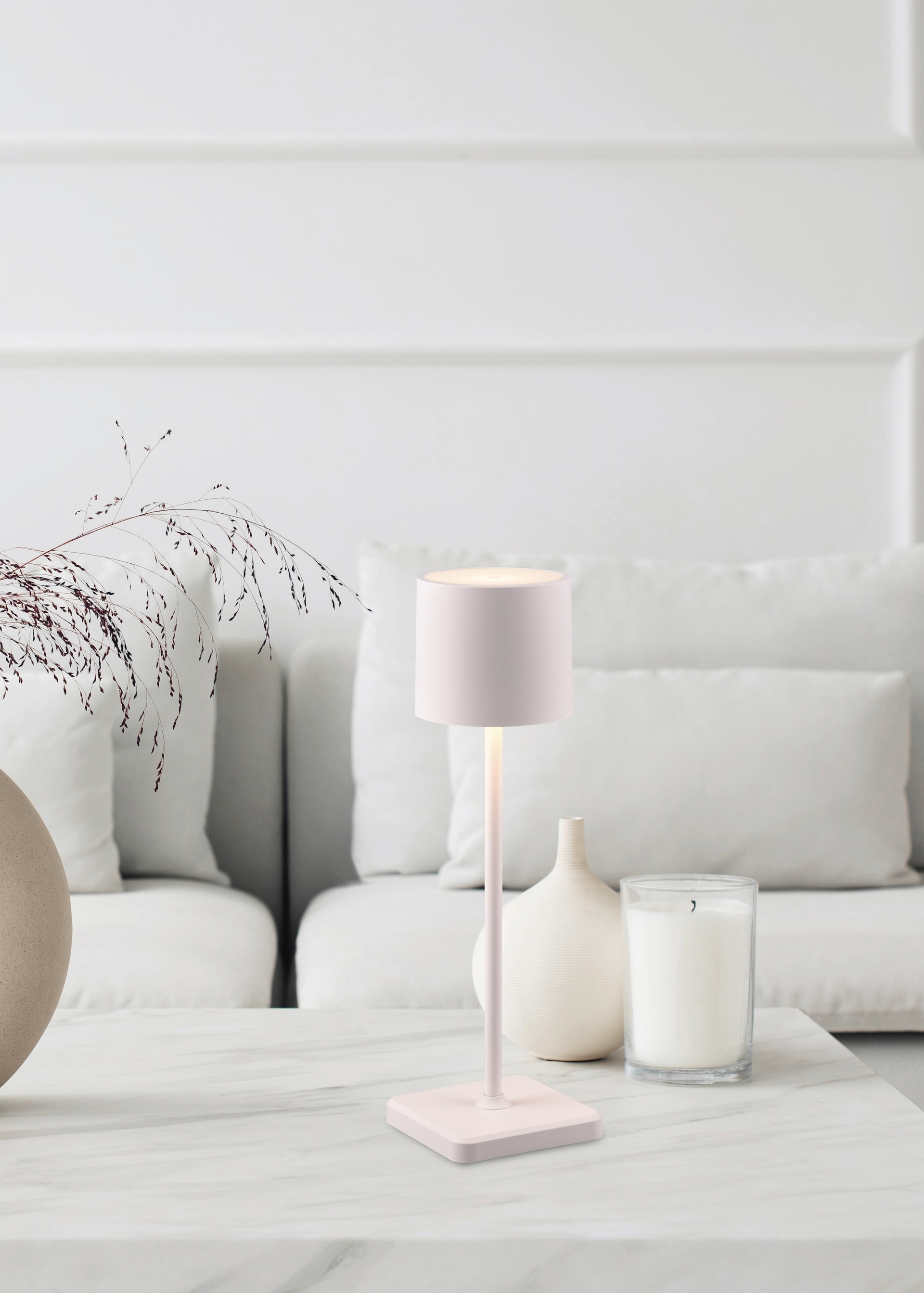 RL Akku LED Tischlampe FERNANDEZ weiß