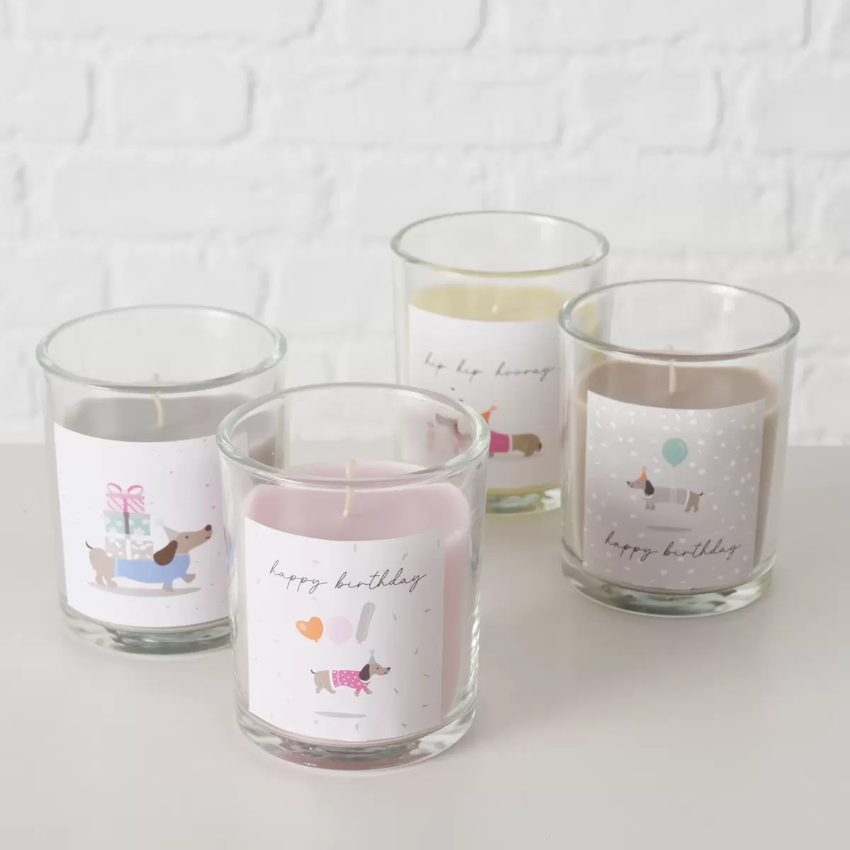 Kerzentopf Trilly braun,gelb,grau,rosa