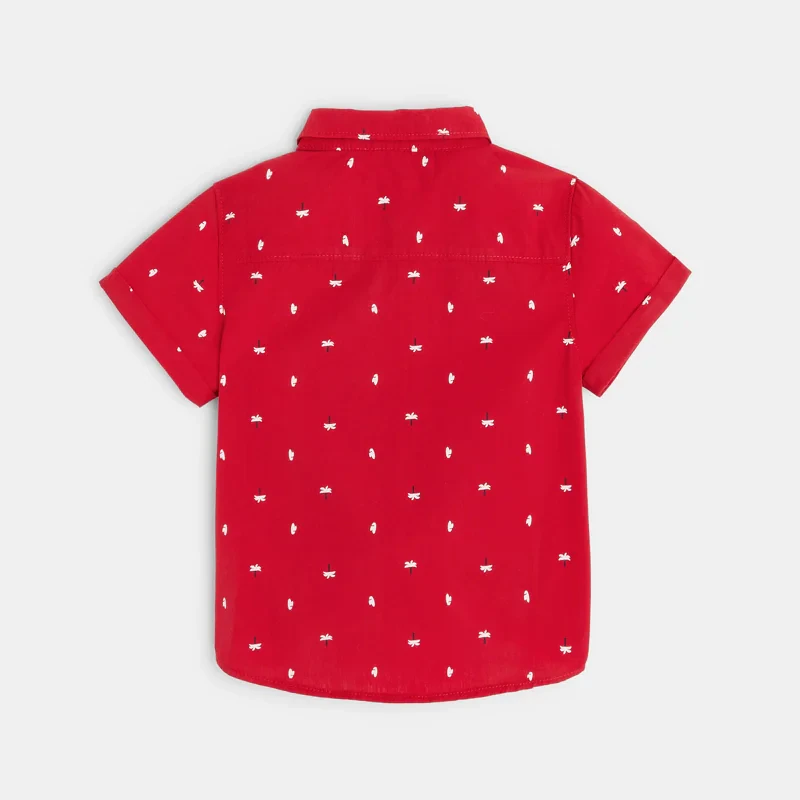 Chemise palmiers rouge bébé garçon Rouge