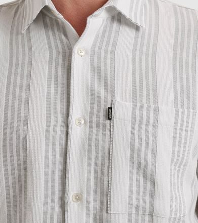 Vanguard Short Sleeve Overhemd Dobby Streep Groen VSIS2503234-7004 kopen