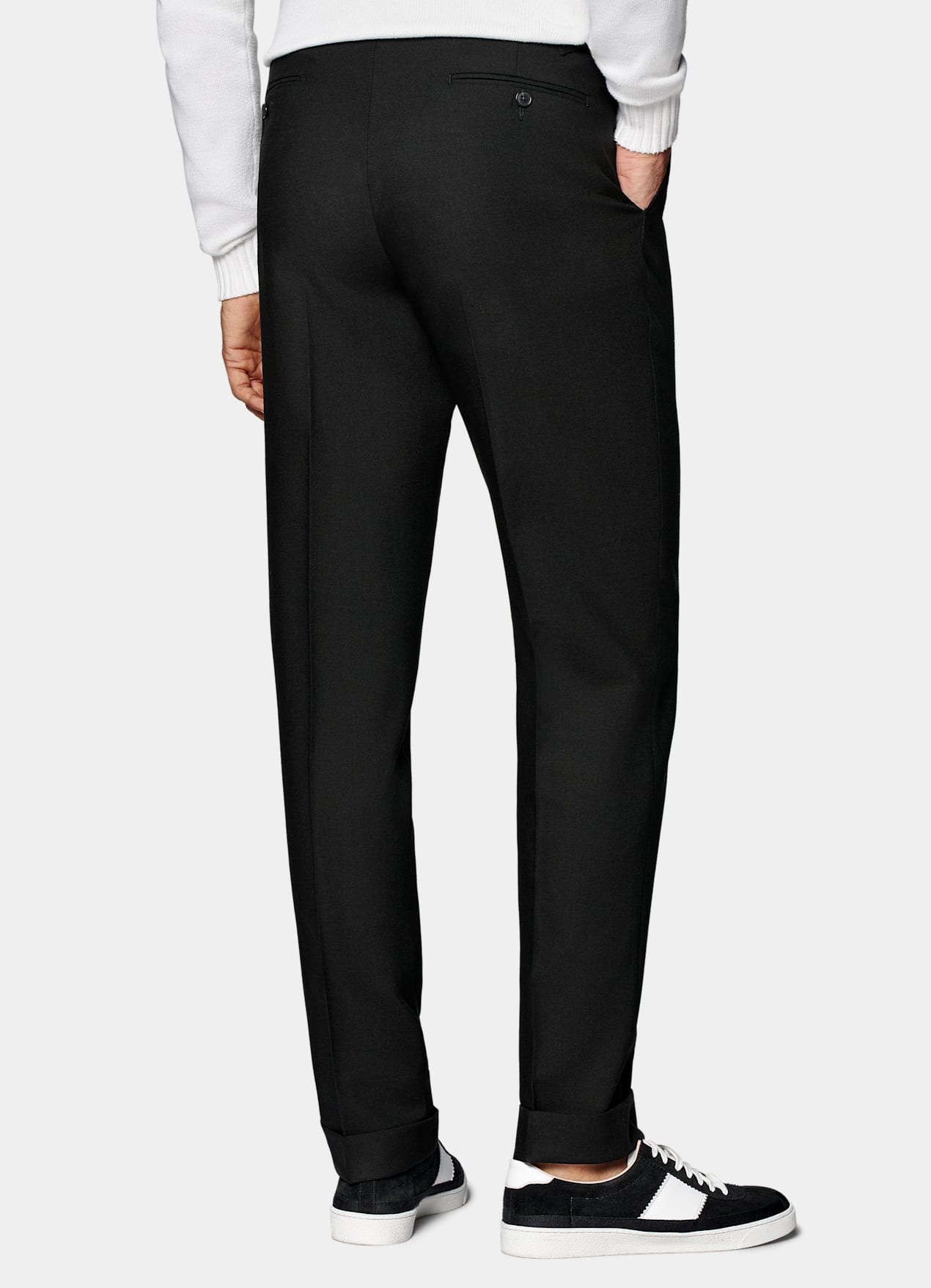 Pantalon Slim Leg Tapered noir