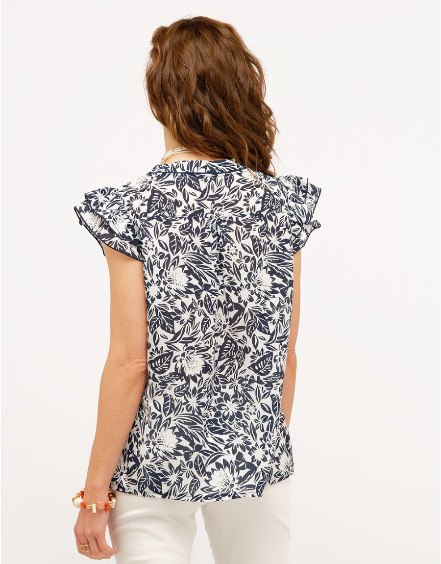 blouse légère fleurie