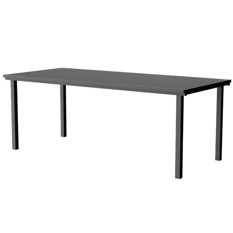 Nine 19 outdoors tafel 200.5x80.5 zwart