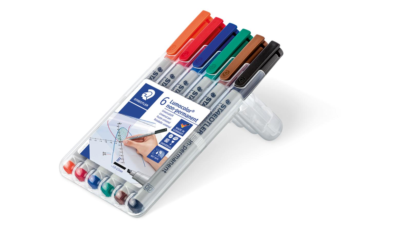 Folienstift Lumocolor 312 6er-Set, wasserlöslichFolienstift