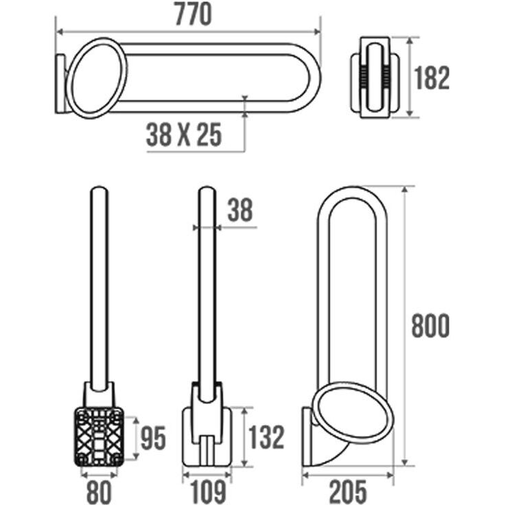 Barre d'appui relevable DOCCA