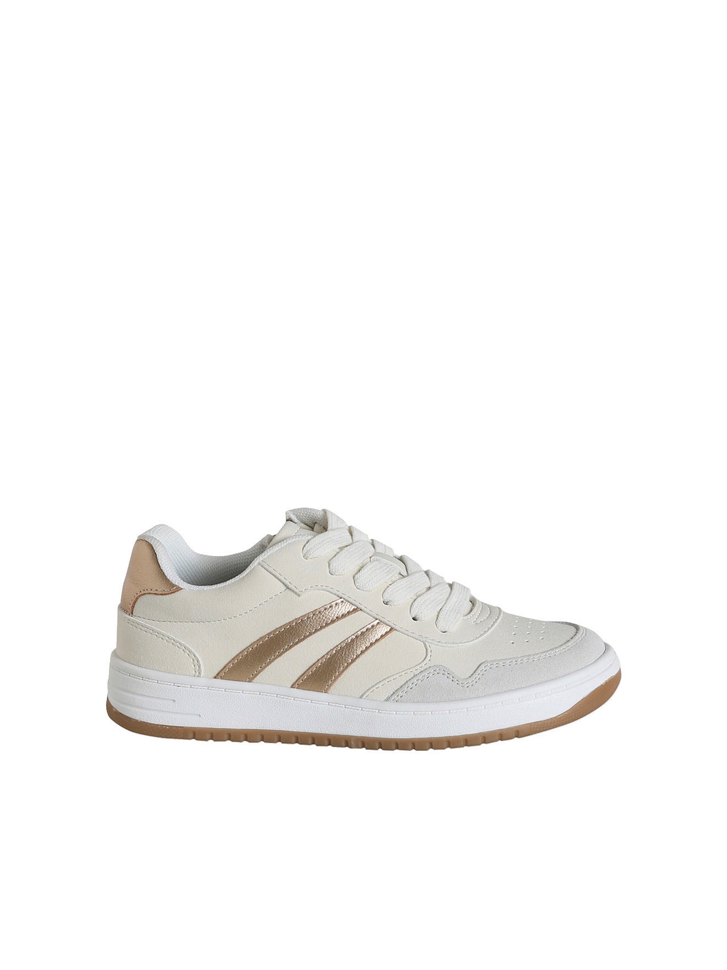 Vertbaudet Mädchen Sneakers mit Reißverschluss wollweiß