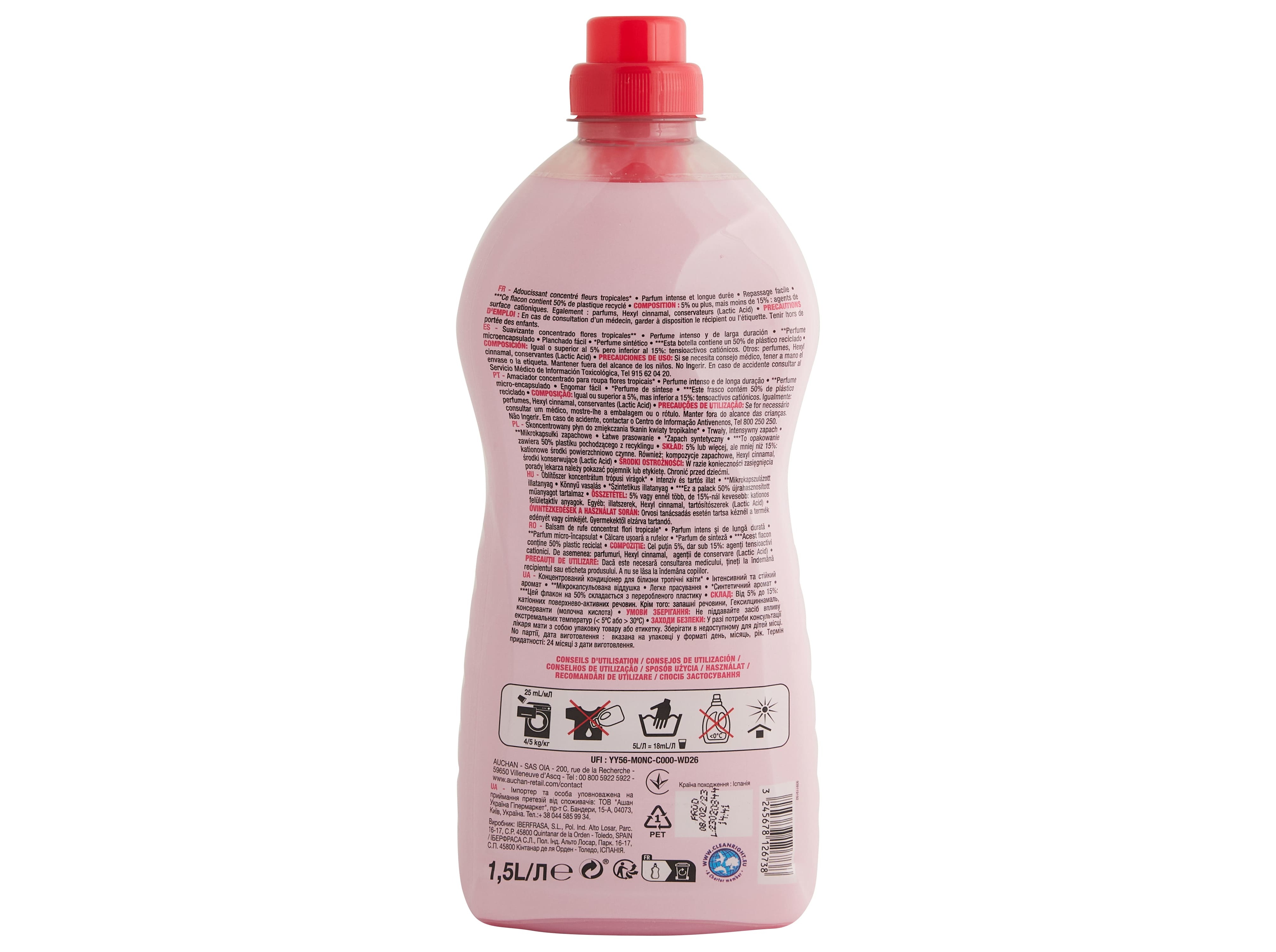 AMACIADOR CONCENTRADO AUCHAN FLORES TROPICAIS 60 DOSES