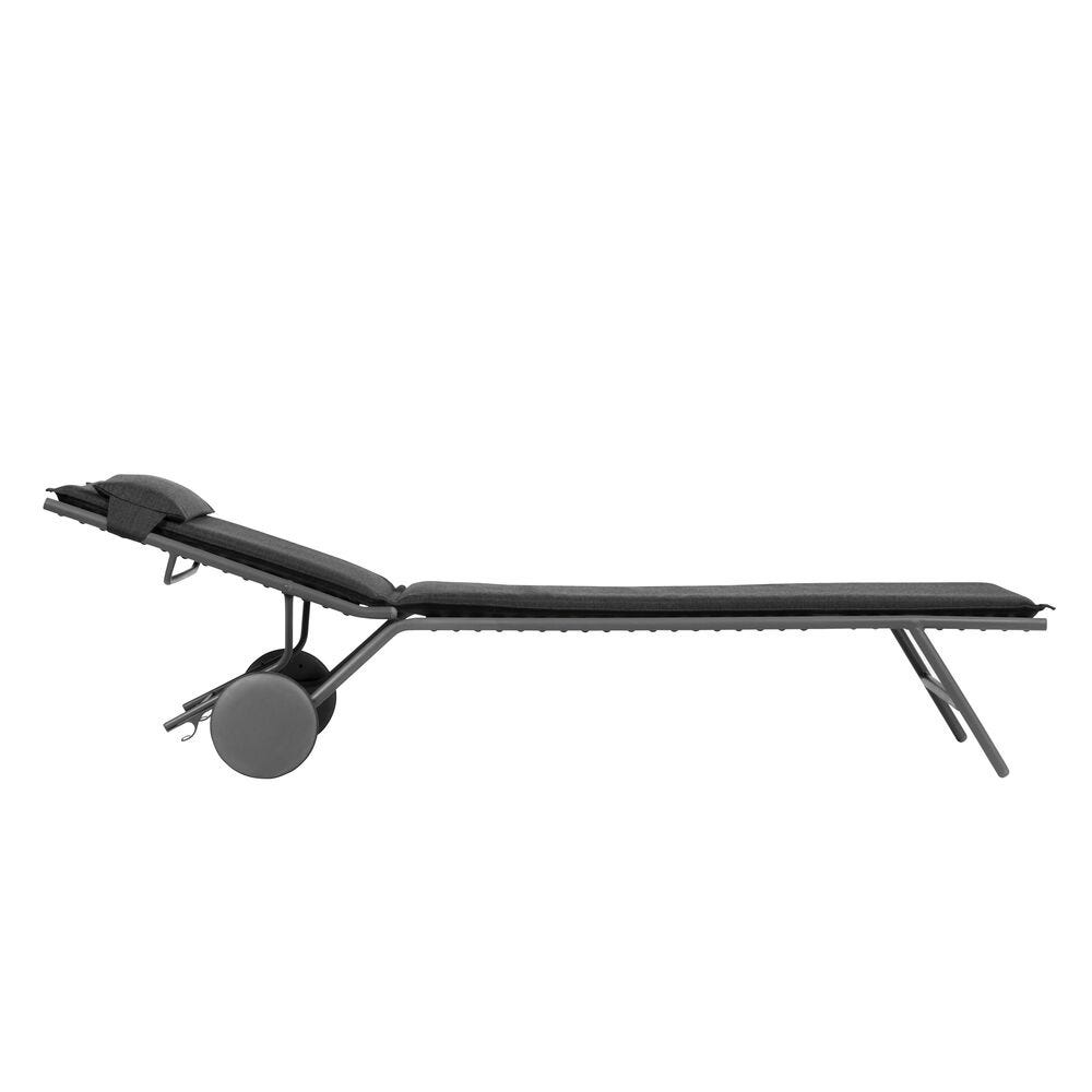 Gepolsterte Sonnenliege Bayanne II Hedona Grau Onyx