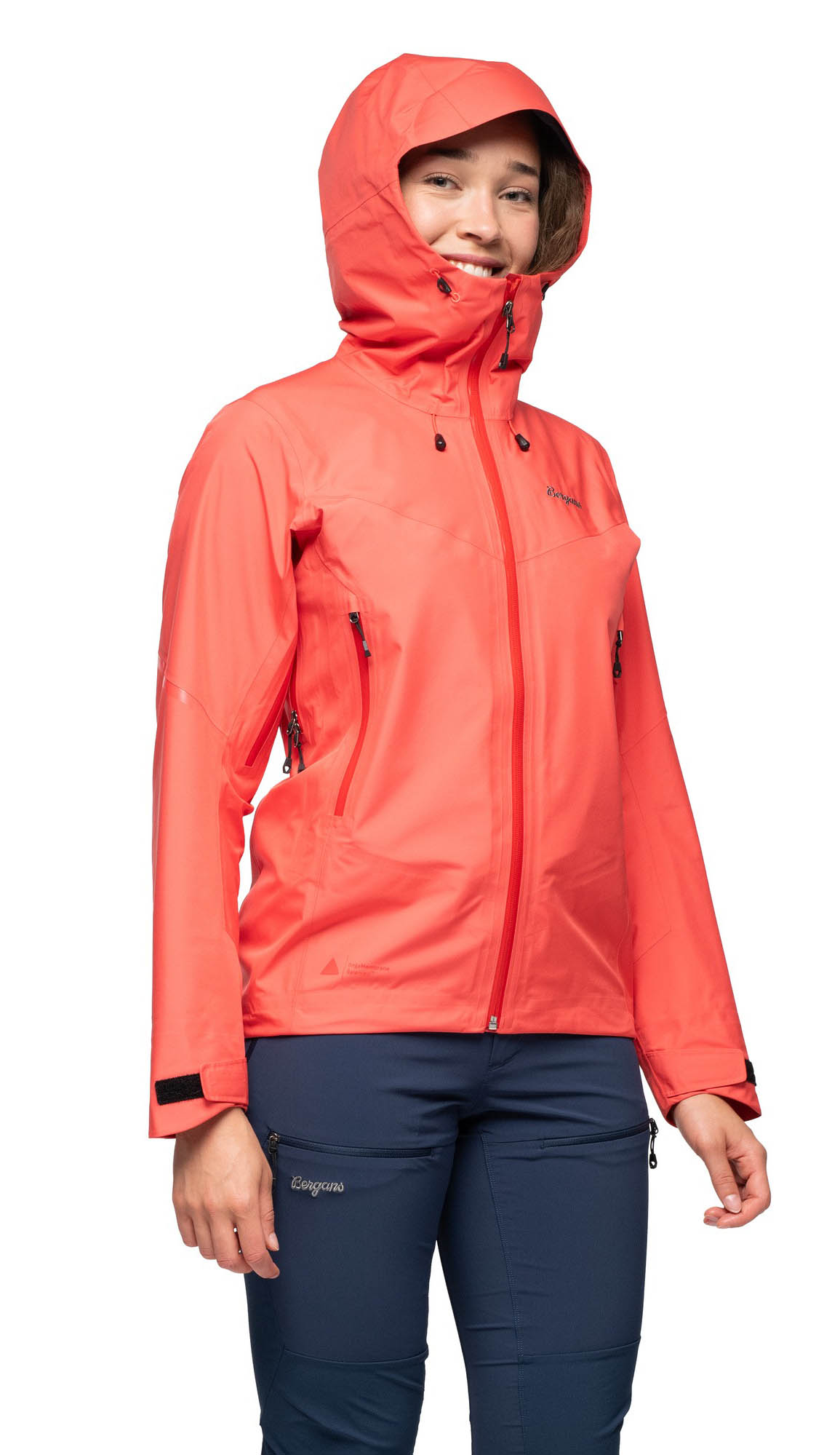 Rabot Light 3L Shell Jacket Dame Peachy Red