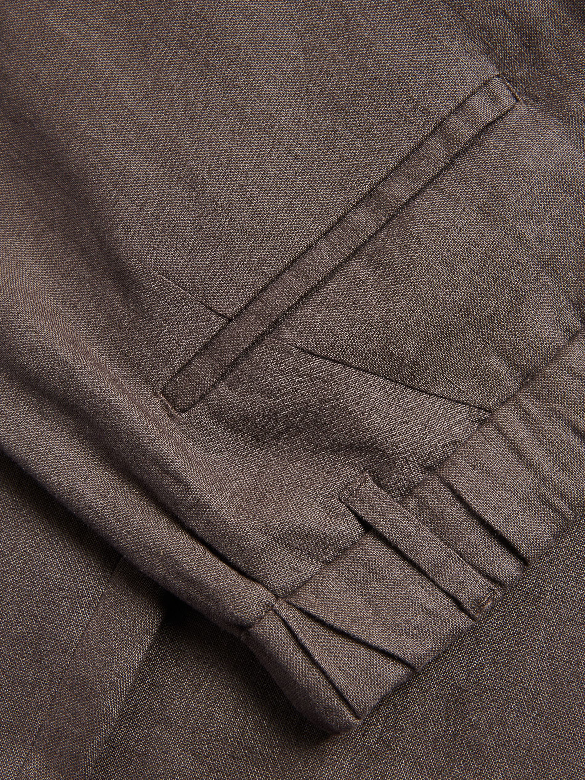 Straight Chinohose aus Leinen
