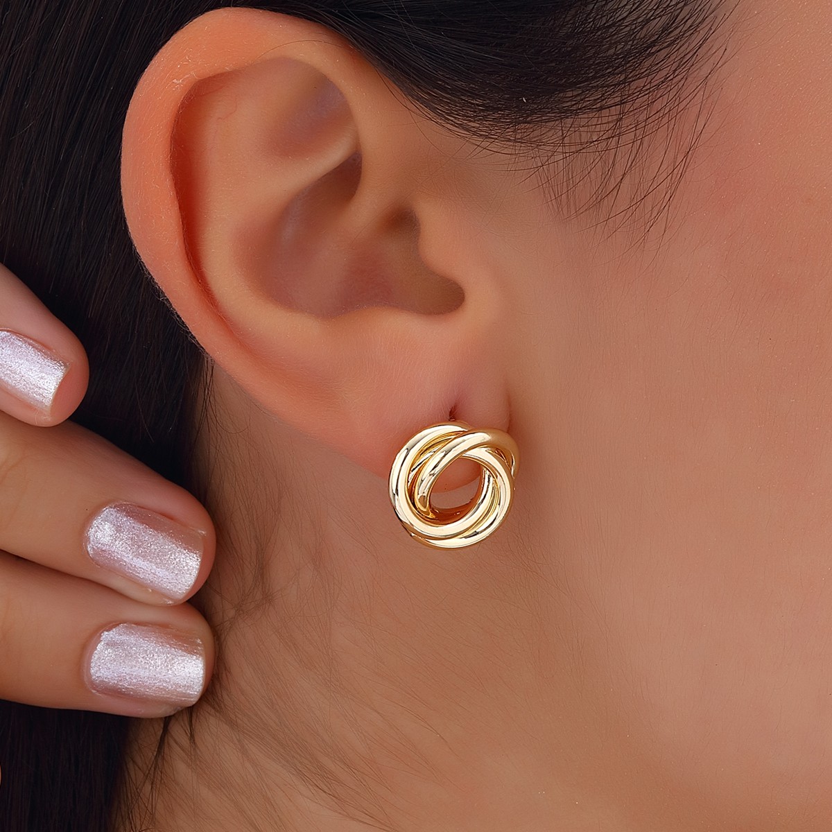 Boucles d'oreilles - Laiton plaqué or
