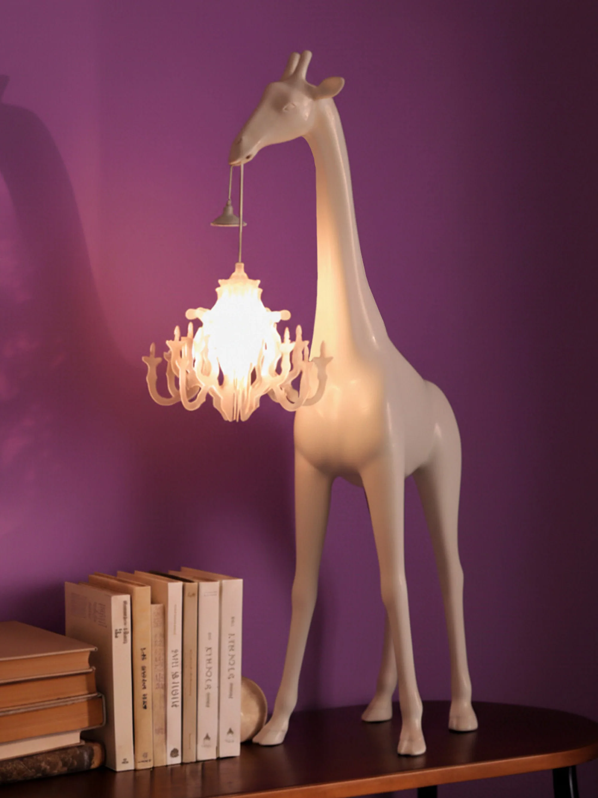 Kleine LED-vloerlamp Giraffe in Love