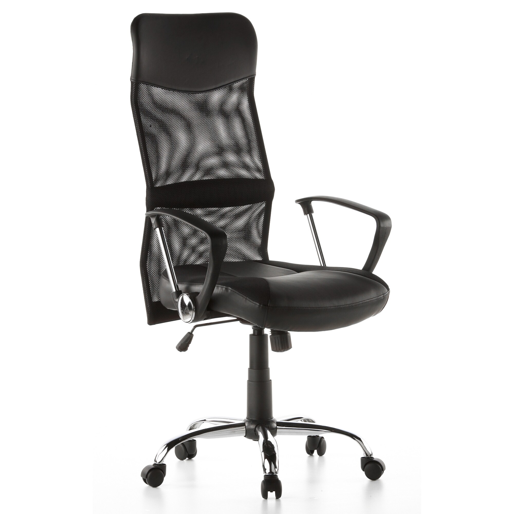 Home Office Chefsessel STRYKA Kunstleder/Netzstoff mit Armlehnen hjh OFFICE