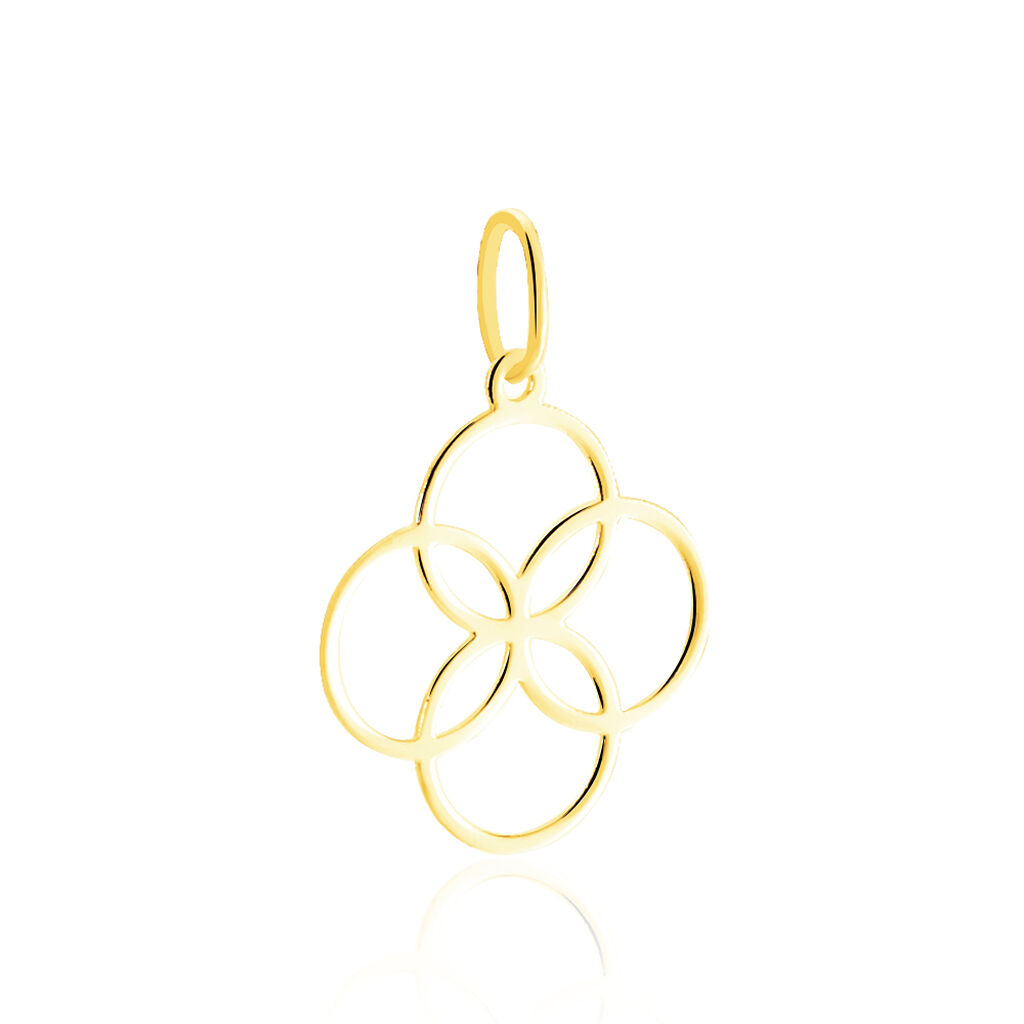 Pendentif Dalia Rosace Or Jaune