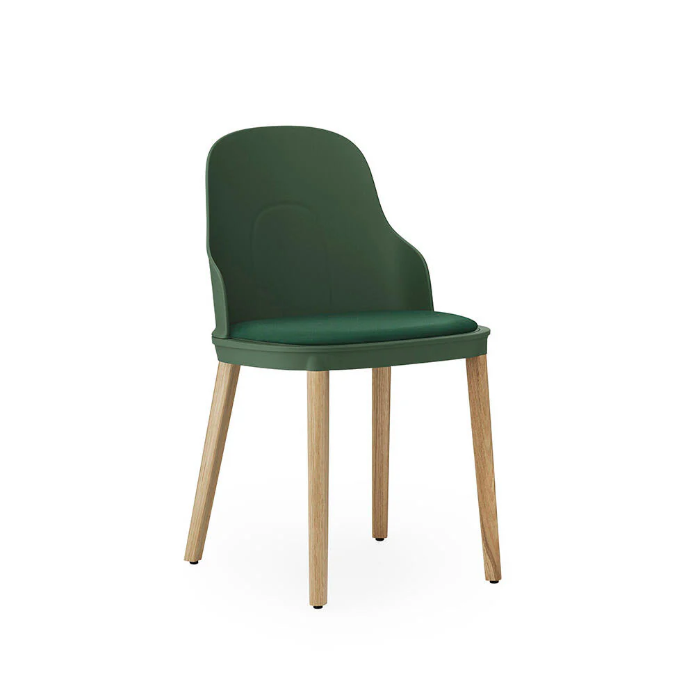 Normann Copenhagen  Allez stol, m/betræk Canvas - Park green/egetræ