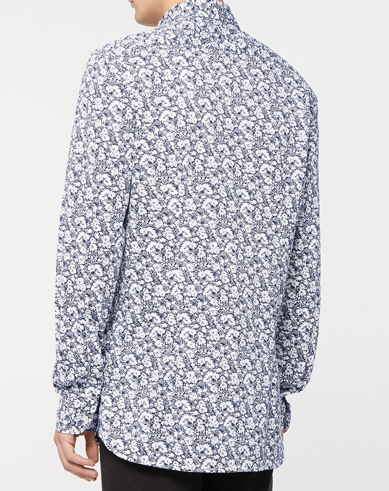 Tommy Hilfiger Chemise Slim à fleurs bleu/blanc