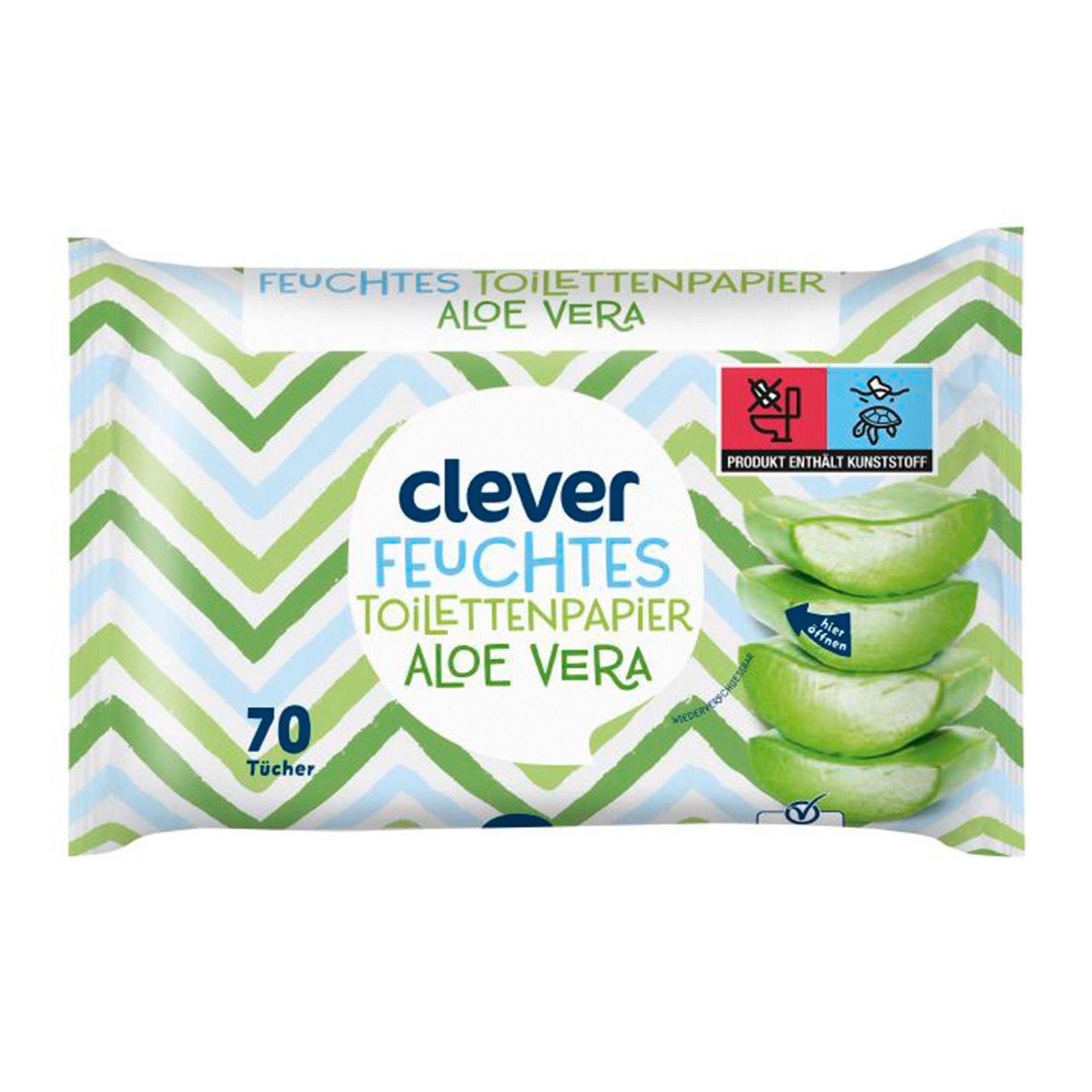 Clever Feuchtes Toilettenpapier Aloe Vera