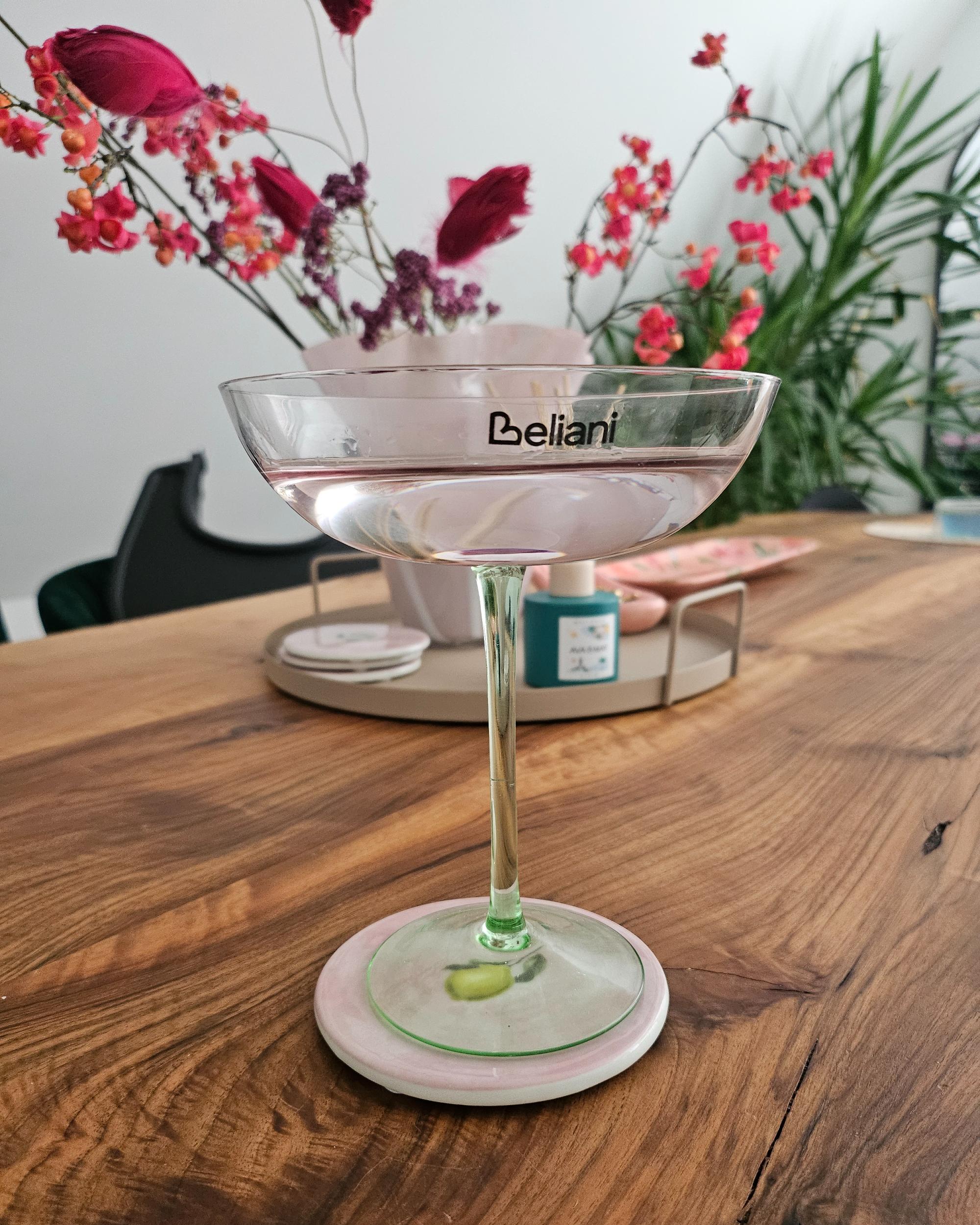 Set van 4 martiniglazen DIOPSIDE 250 ml Roze