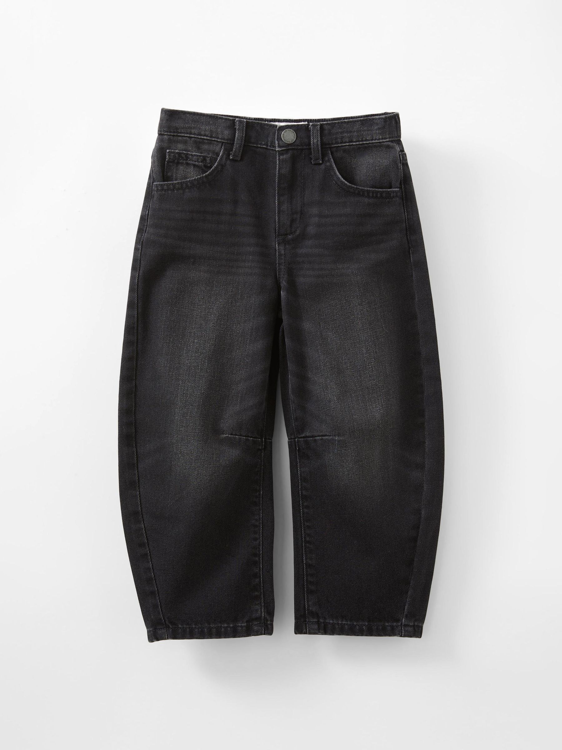 Zwart - Cotton On Unisex Barrel Leg Denim Jeans