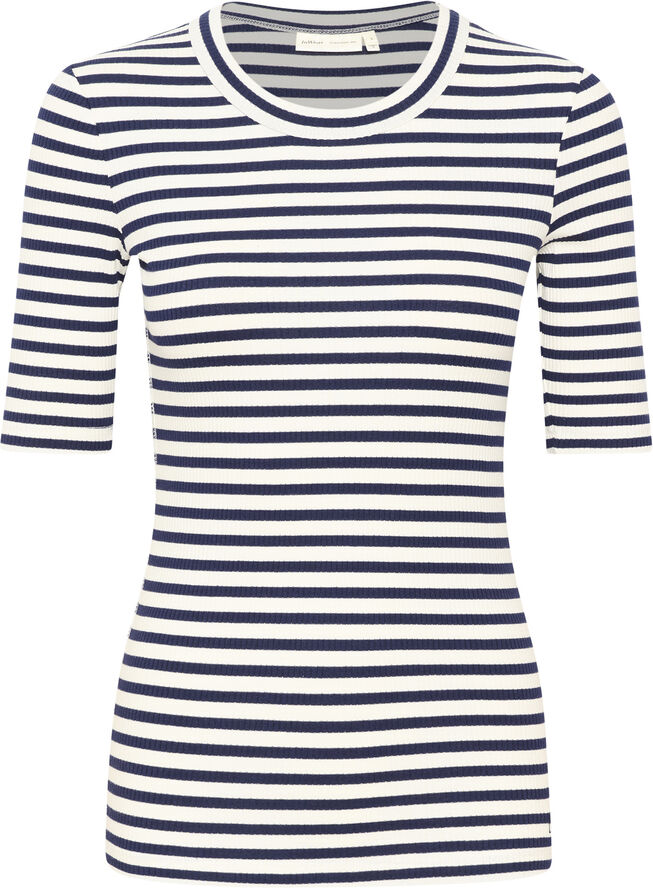 InWear DagnaIW Striped T-Shirt Whisper white/ midnight magic