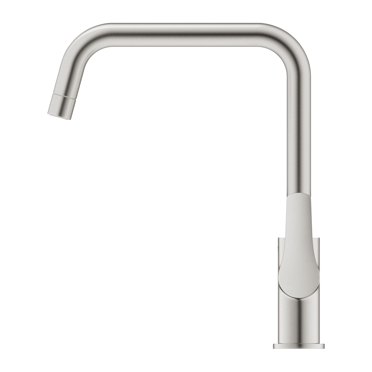 Grohe Eurosmart keukenkraan met hoge draaibare uitloop RVS