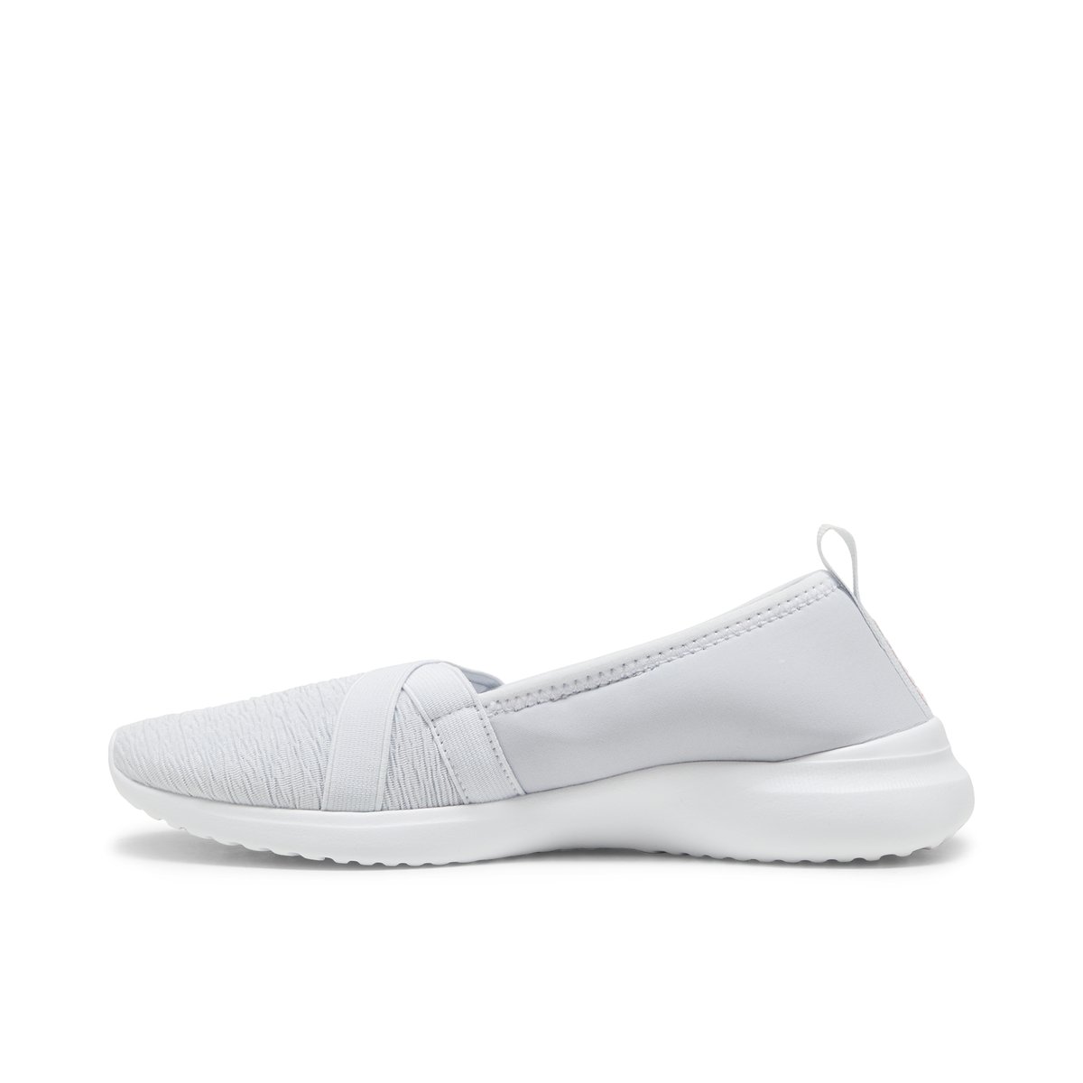 PUMA-Adelina-Baskets - Talon plat - Gris Clair