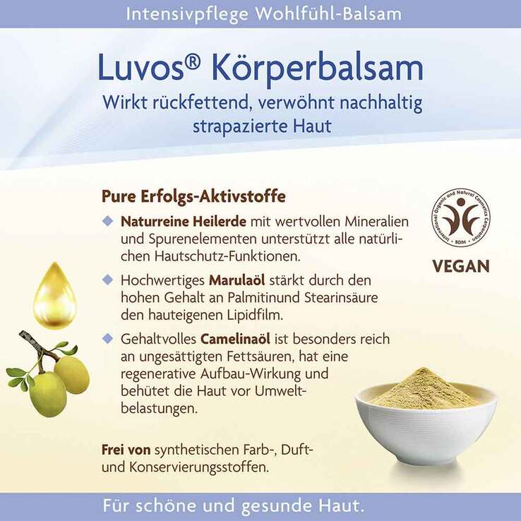 Luvos Naturkosmetik Körperbalsam Intensivpflege, 150 ml