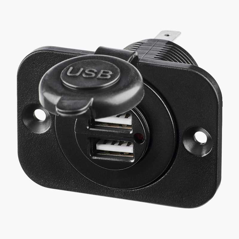 USB-uttak, 5 V DC, 2,1 A