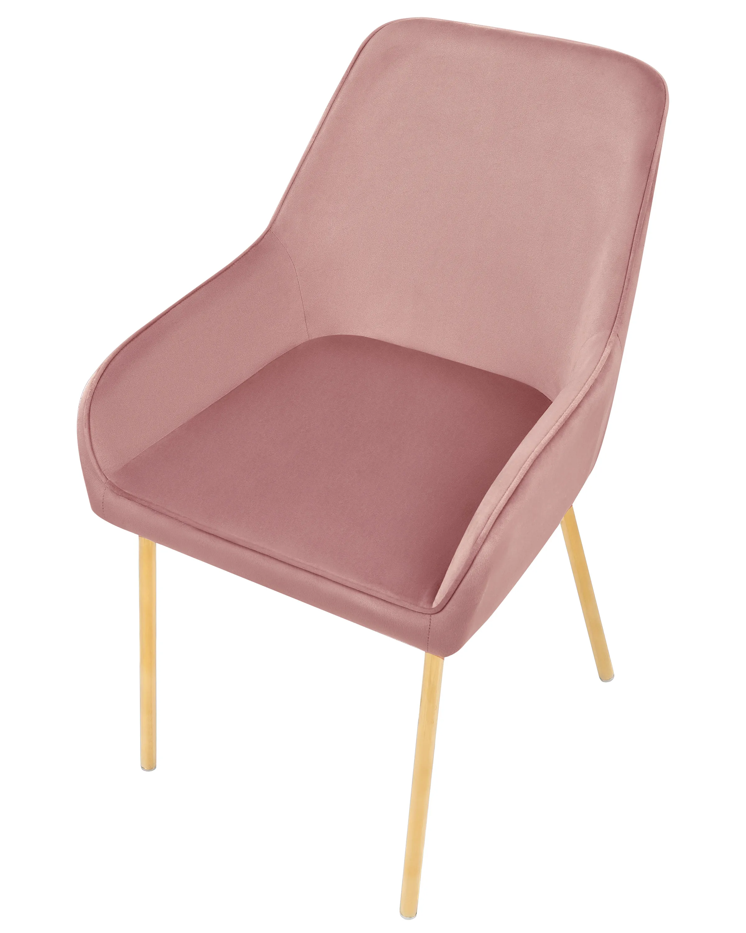 Set van 2 eetkamerstoelen LOVERNA Fluweel Roze