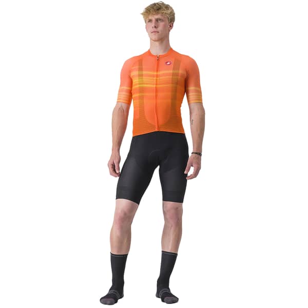 Maillot vélo CASTELLI MAILLOT CLIMBER'S 3.0 SL2 ORANGE BRILLANT