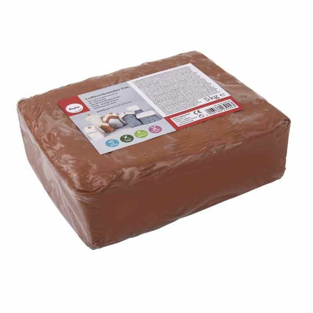 Argile séchant à l'air de 5 kg couleur brun foncé