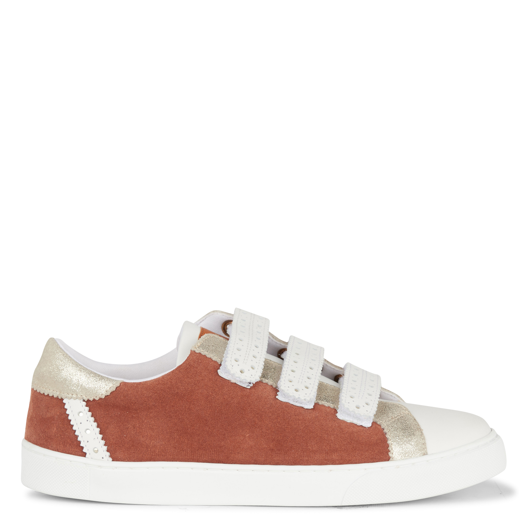 SUZAK - Baskets basses en cuir velours | Multicolore